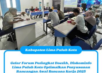 Gelar Forum Perangkat Daerah, Diskominfo Lima Puluh Kota Optimalkan Penyusunan Rancangan Awal Rencana Kerja 2025