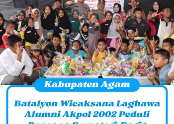 Batalyon Wicaksana Laghawa Alumni Akpol 2002 Peduli Bencana Sumatera Barat