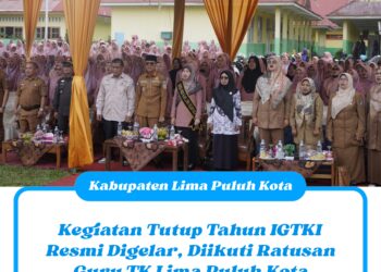 Kegiatan Tutup Tahun IGTKI Resmi Digelar, Diikuti Ratusan Guru TK Lima Puluh Kota