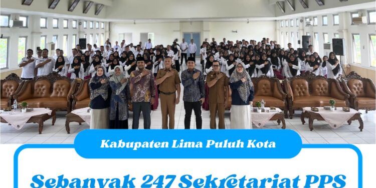 Sebanyak 247 Sekretariat PPS Lima Puluh Kota Teken Pakta Integritas, Ini Pesan Bupati