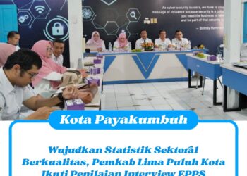 Wujudkan Statistik Sektoral Berkualitas, Pemkab Lima Puluh Kota Ikuti Penilaian Interview EPPS