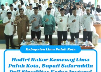 Hadiri Rakor Kemenag Lima Puluh Kota, Bupati Safaruddin Puji Sinergitas Kedua Instansi