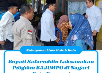 Bupati Safaruddin Laksanakan Program BAJUMPO di Nagari Batu Payuang