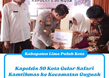 Kapolres 50 Kota Gelar Safari Kamtibmas ke Kecamatan Guguak