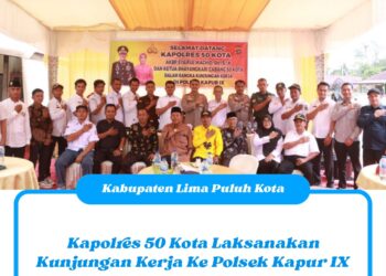 Kapolres 50 Kota Laksanakan Kunjungan Kerja Ke Polsek Kapur IX