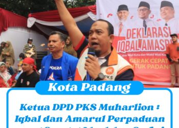 Ketua DPD PKS Muharlion : Iqbal dan Amarul Perpaduan yang Sangat Ideal dan Serasi