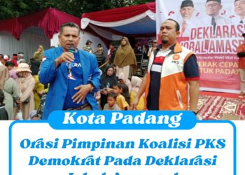 Orasi Pimpinan Koalisi PKS Demokrat Pada Deklarasi Iqbal-Amasrul