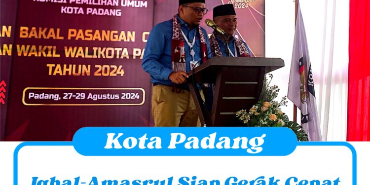 Iqbal-Amasrul Siap Gerak Cepat dengan Delapan Program Unggulan Untuk Kota Padang