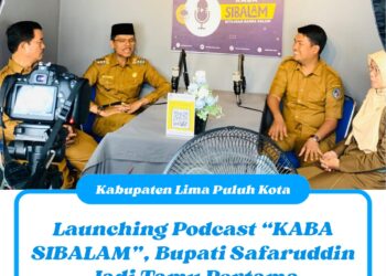 Launching Podcast “KABA SIBALAM”, Bupati Safaruddin Jadi Tamu Pertama