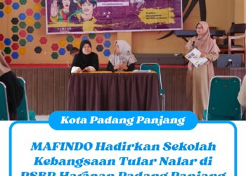MAFINDO Hadirkan Sekolah Kebangsaan Tular Nalar di PSBR Harapan Padang Panjang