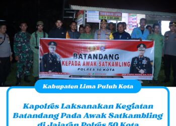 Kapolres Laksanakan Kegiatan Batandang Pada Awak Satkambling di Jajaran Polres 50 Kota