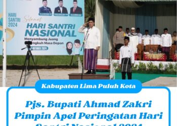 Pjs. Bupati Ahmad Zakri Pimpin Apel Peringatan Hari Santri Nasional 2024