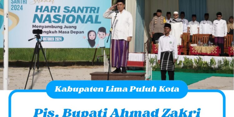 Pjs. Bupati Ahmad Zakri Pimpin Apel Peringatan Hari Santri Nasional 2024
