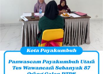Panwascam Payakumbuh Utara Tes Wawancara Sebanyak 87 Orang Calon PTPS