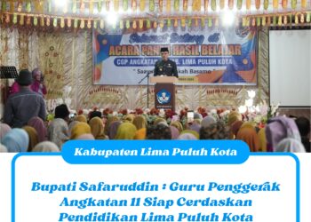 Bupati Safaruddin : Guru Penggerak Angkatan 11 Siap Cerdaskan Pendidikan Lima Puluh Kota