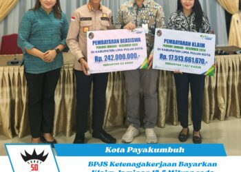 BPJS Ketenagakerjaan Bayarkan Klaim Jaminan 17.5 Milyar pada warga Lima Puluh Kota Tahun 2024