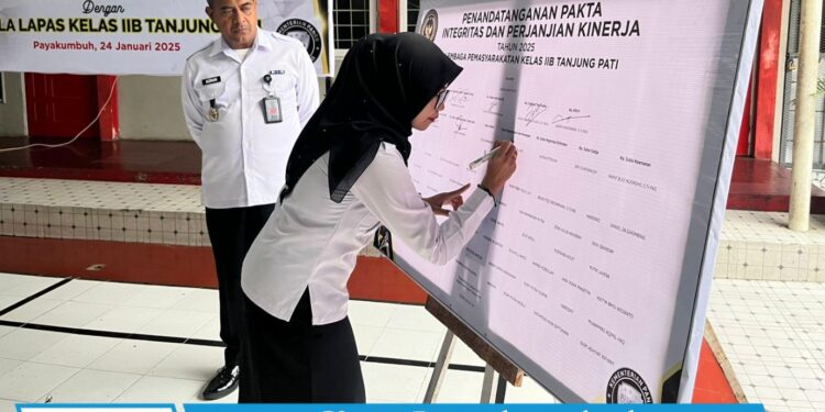 Lapas Tanjung Pati Teguhkan Komitmen Zona Integritas melalui Pakta Integritas dan Perjanjian Kinerja