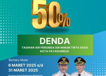 Pamtigo Payakumbuh Berikan Diskon Denda 50 Persen bagi Pelanggan