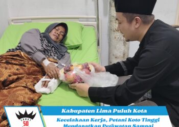 Kecelakaan Kerja, Petani Koto Tinggi Mendapatkan Perawatan Sampai Sembuh Dari BPJS Ketenagakerjaan
