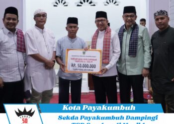 Sekda Payakumbuh Dampingi TSR Sumbar di Masjid Amaliyah