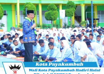 Wali Kota Zulmaeta Hadiri Halal Bihalal di SMPN 1 Payakumbuh, Kenang Masa Sekolah