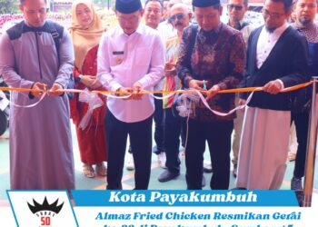 Almaz Fried Chicken Resmikan Gerai ke-89 di Payakumbuh, Sumbang 5 Persen Keuntungan untuk Sosial