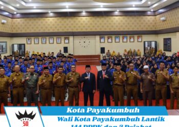 Wali Kota Payakumbuh Lantik 144 PPPK dan 2 Pejabat Fungsional Formasi 2024
