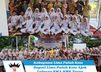 Bupati Lima Puluh Kota Ajak Lulusan SMA-SMK Terus Lanjutkan Pendidikan