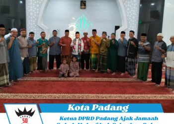 Ketua DPRD Padang Ajak Jamaah Subuh Mubarakah Sebarkan Salam dan Perbanyak Amal