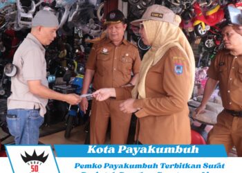 Pemko Payakumbuh Terbitkan Surat Perintah Bongkar Bangunan Liar di Fasilitas Umum