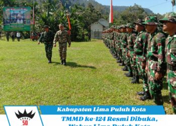 TMMD ke-124 Resmi Dibuka, Wabup Lima Puluh Kota Apresiasi Peran TNI