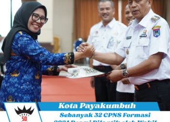 Sebanyak 32 CPNS Formasi 2024 Resmi Dilantik oleh WaWaKo Payakumbuh