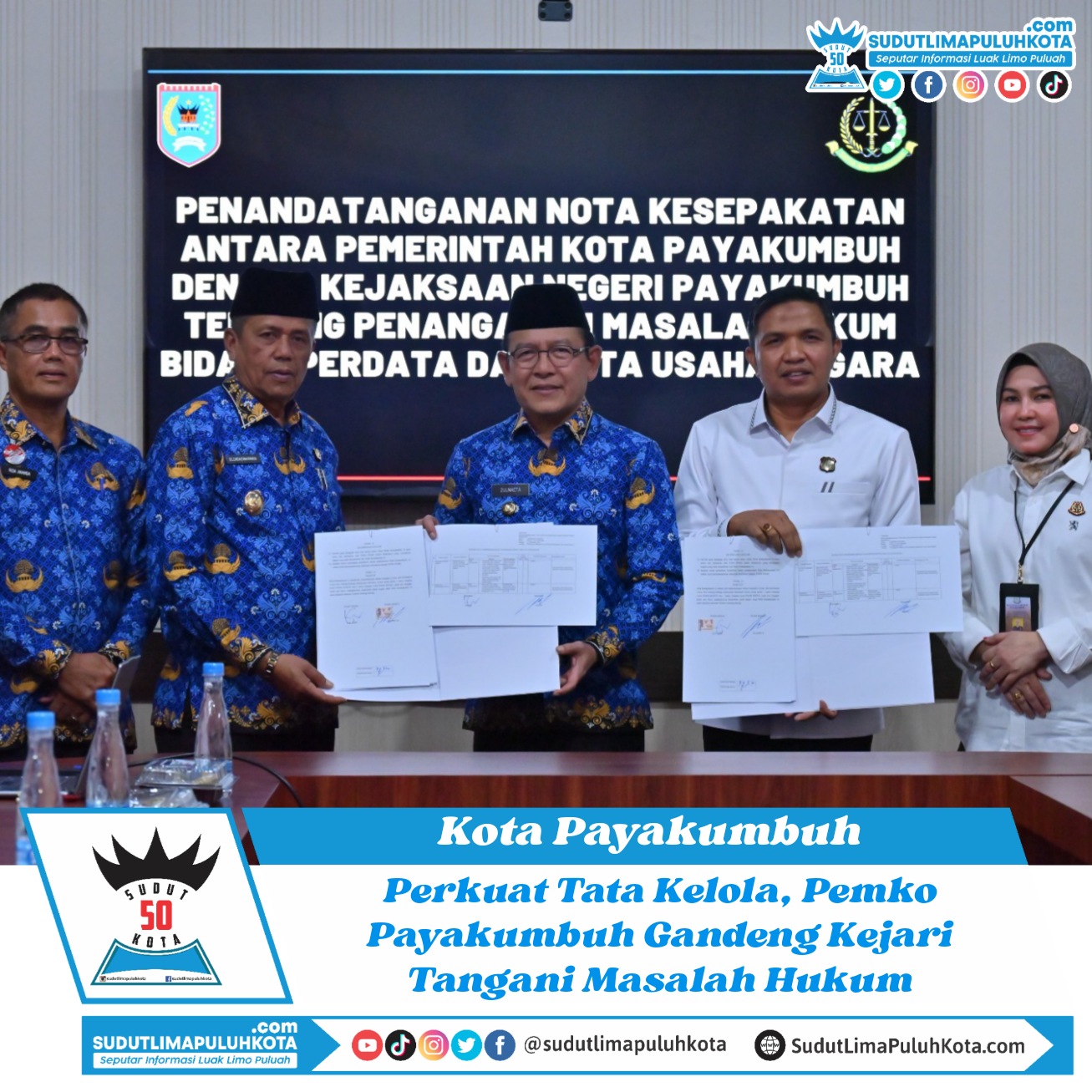 Perkuat Tata Kelola, Pemko Payakumbuh Gandeng Kejari Tangani Masalah Hukum