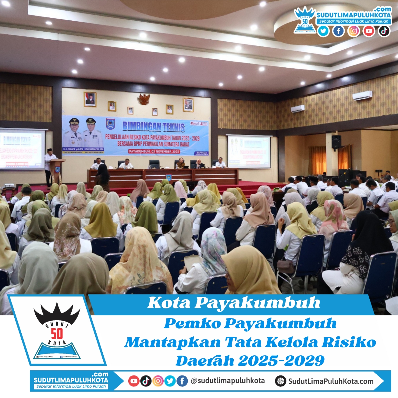 Pemko Payakumbuh Mantapkan Tata Kelola Risiko Daerah 2025–2029