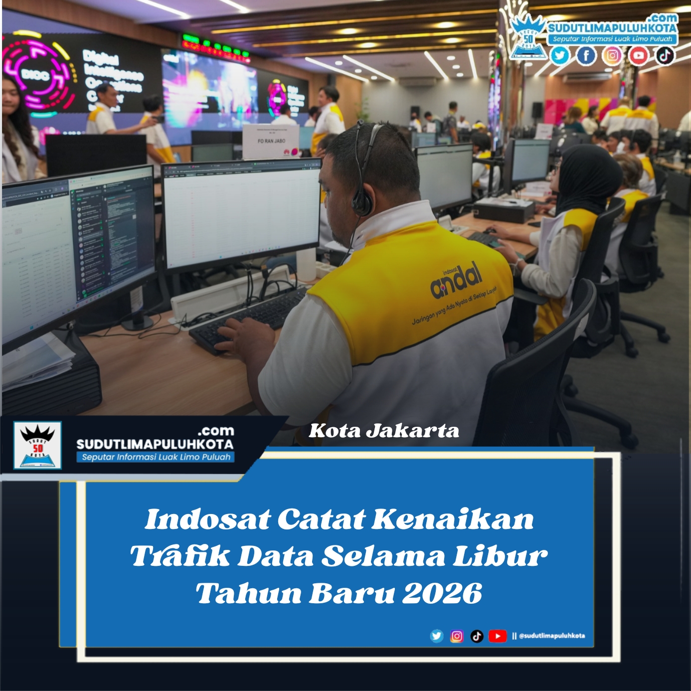 Indosat Catat Kenaikan Trafik Data Selama Libur Tahun Baru 2026