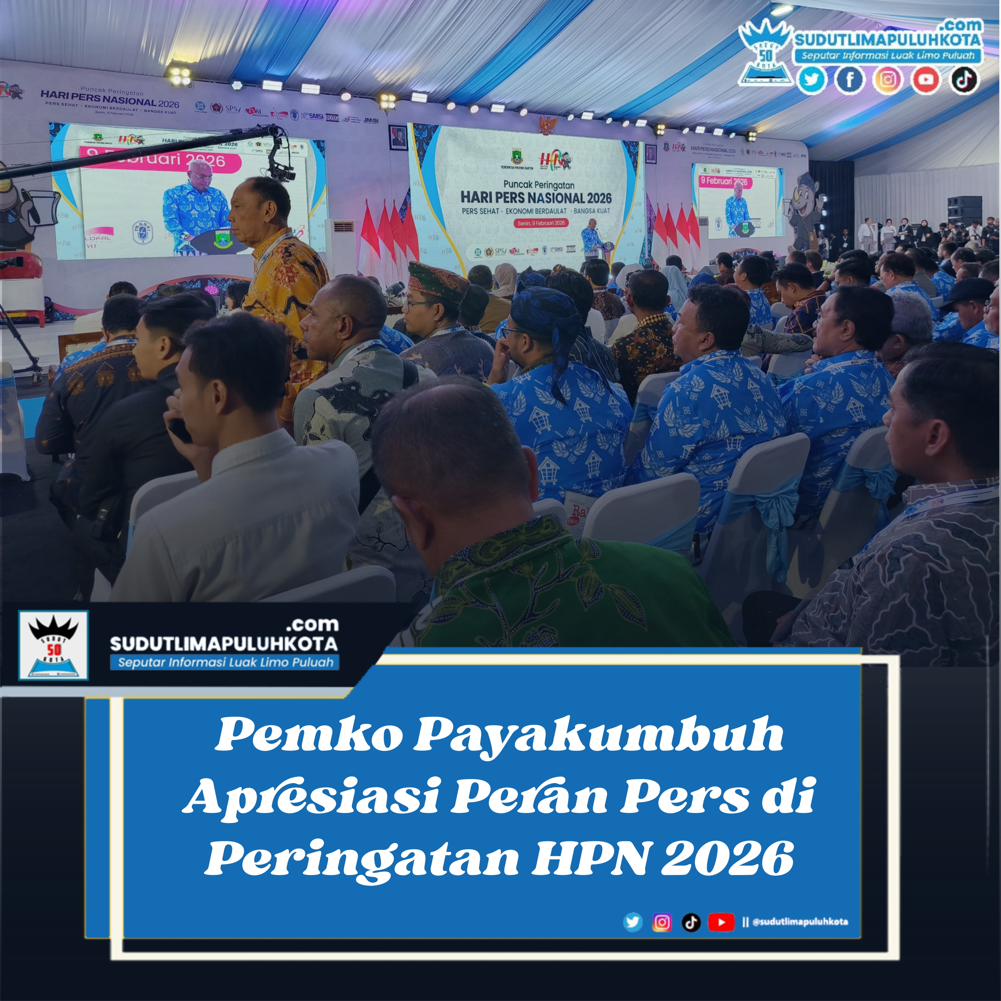 Pemko Payakumbuh Apresiasi Peran Pers di Peringatan HPN 2026