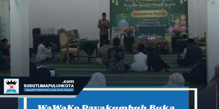 WaWaKo Payakumbuh Buka Lomba Tahfidz, Adzan, dan Tilawah di Masjid Arafah