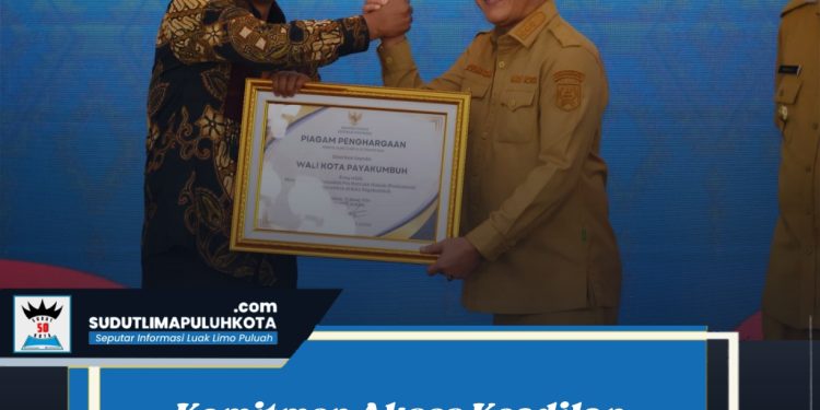 Komitmen Akses Keadilan, Wali Kota Payakumbuh Terima Apresiasi Menteri Hukum