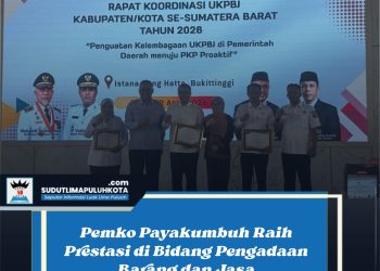 Pemko Payakumbuh Raih Prestasi di Bidang Pengadaan Barang dan Jasa