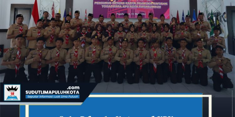 Saka Pramuka Yogaswara KPU Payakumbuh Resmi Dikukuhkan, Generasi Muda Didorong Melek Demokrasi