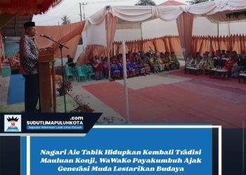 Nagari Aie Tabik Hidupkan Kembali Tradisi Mauluan Konji, WaWaKo Payakumbuh Ajak Generasi Muda Lestarikan Budaya