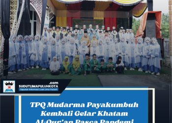 TPQ Mudarma Payakumbuh Kembali Gelar Khatam Al-Qur’an Pasca Pandemi