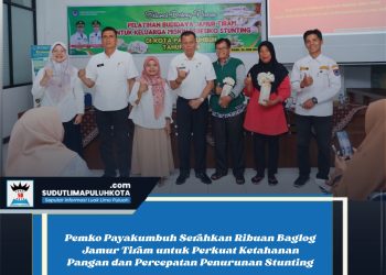 Pemko Payakumbuh Serahkan Ribuan Baglog Jamur Tiram untuk Perkuat Ketahanan Pangan dan Percepatan Penurunan Stunting