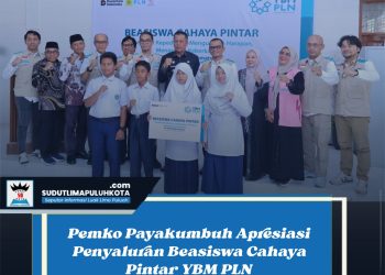 Pemko Payakumbuh Apresiasi Penyaluran Beasiswa Cahaya Pintar YBM PLN