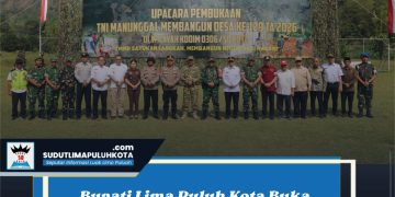Bupati Lima Puluh Kota Buka TMMD ke-129, Pembangunan Jalan Sarilamak Jadi Prioritas
