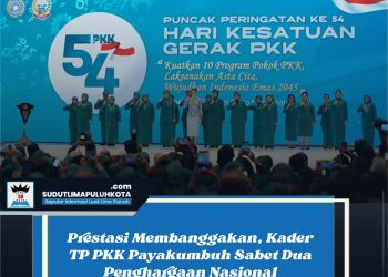Prestasi Membanggakan, Kader TP PKK Payakumbuh Sabet Dua Penghargaan Nasional