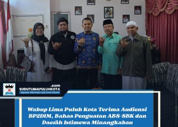 Wabup Lima Puluh Kota Terima Audiensi BP2DIM, Bahas Penguatan ABS-SBK dan Daerah Istimewa Minangkabau