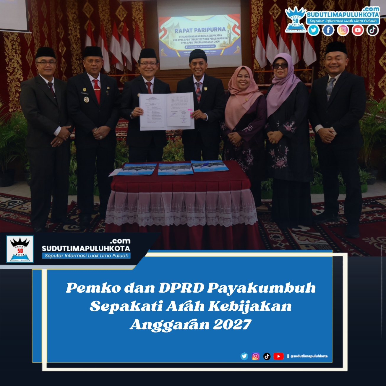Pemko dan DPRD Payakumbuh Sepakati Arah Kebijakan Anggaran 2027