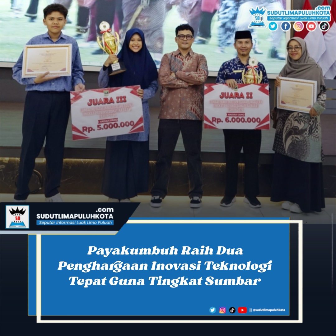 Payakumbuh Raih Dua Penghargaan Inovasi Teknologi Tepat Guna Tingkat Sumbar