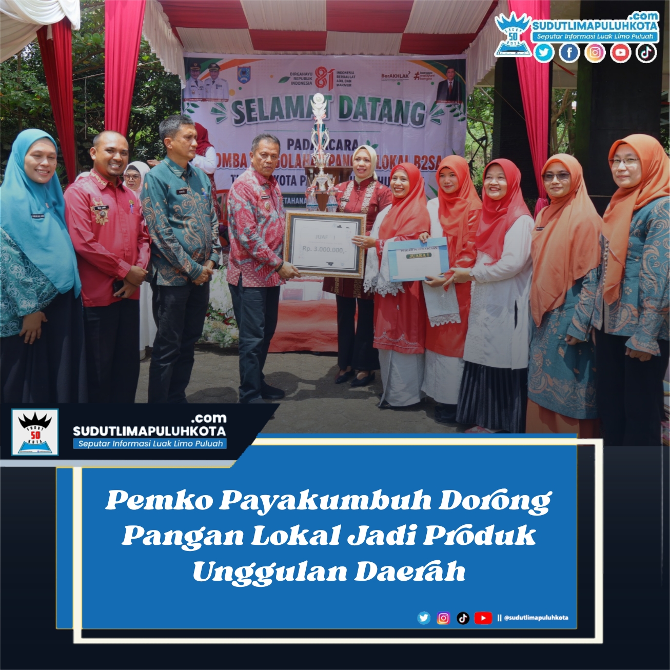 Pemko Payakumbuh Dorong Pangan Lokal Jadi Produk Unggulan Daerah
